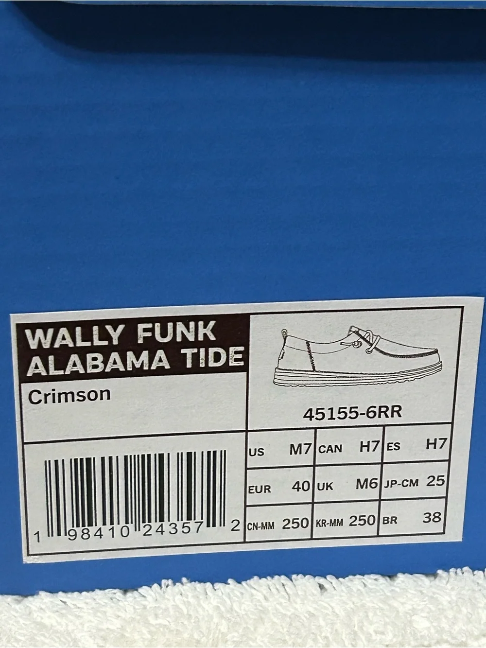 Hey Dude Alabama Crimson Tide - Picture 4 of 4
